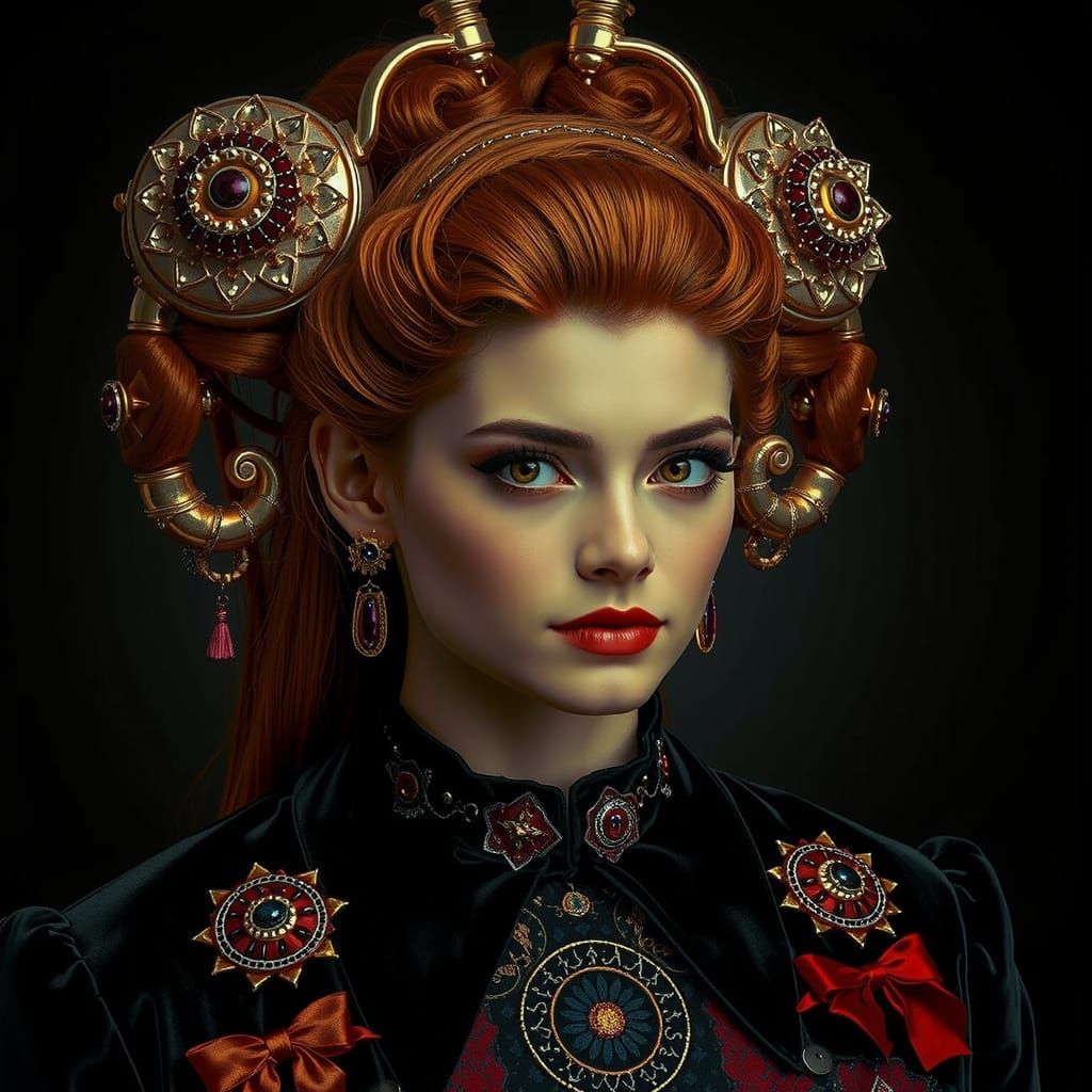 Vibrant Geometric Patterns in Photorealistic Style