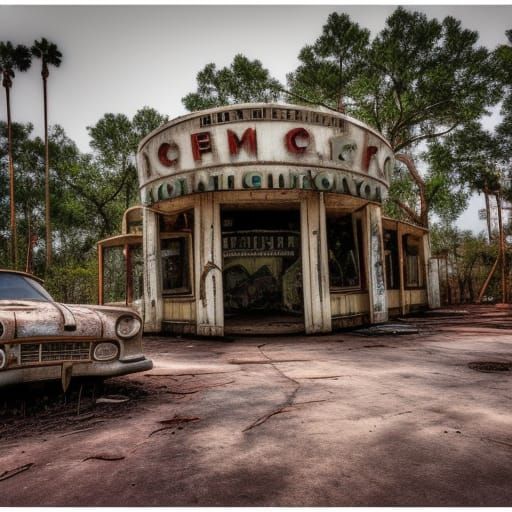 Post-Apocalyptic Disneyworld: Abandoned Theme Park