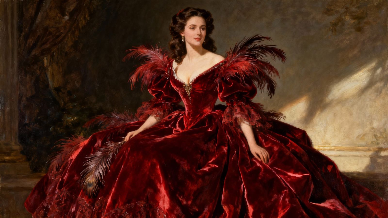 Scarlett O'Hara's Iconic Red Velvet Gown