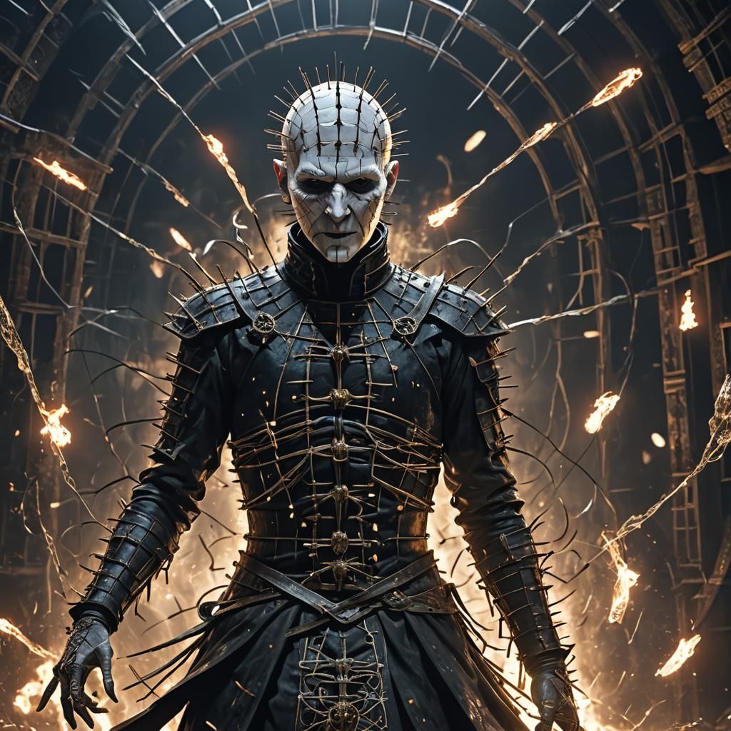 Pinhead in Dark Spells: 3D Anime Art