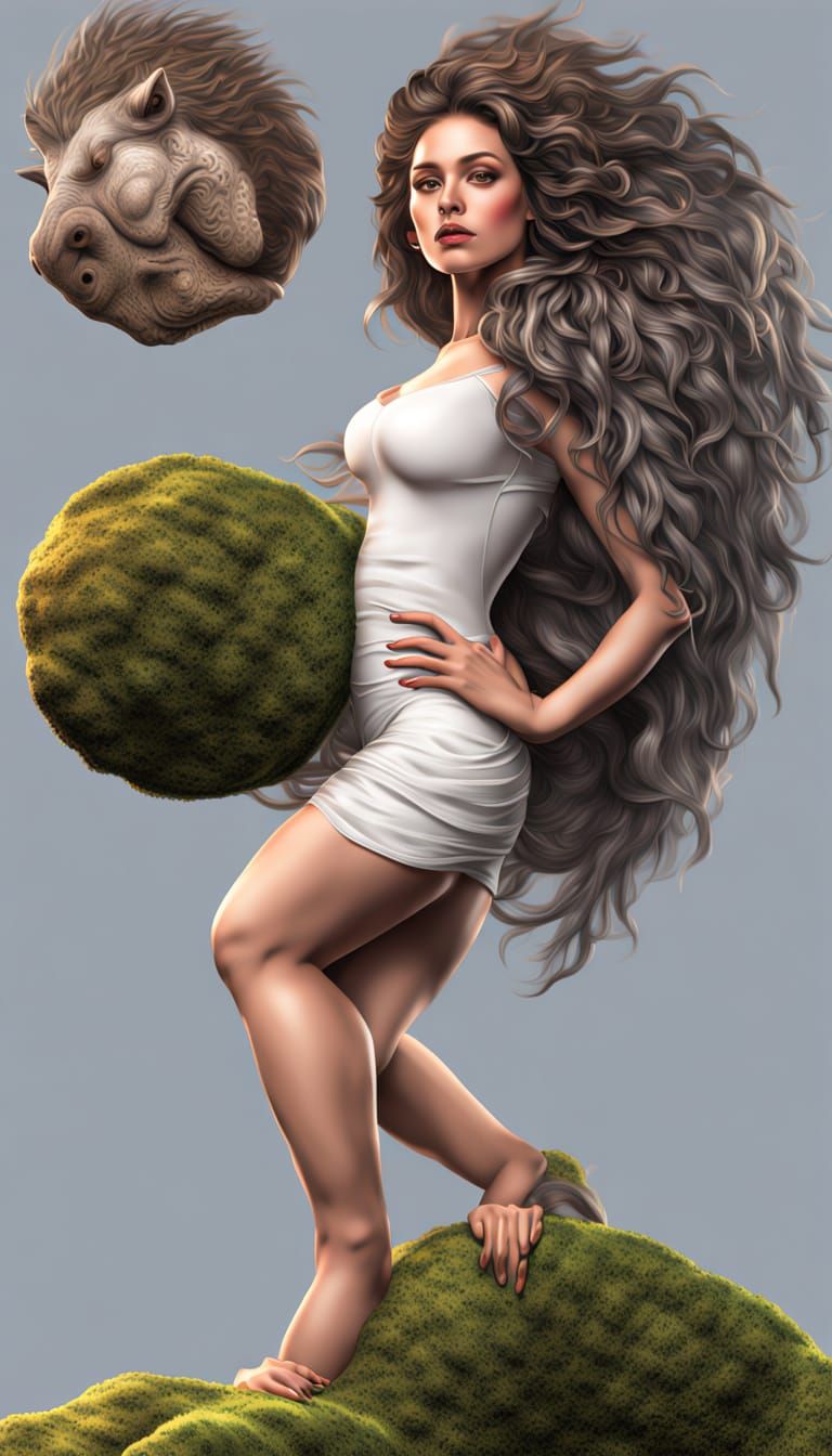 Planet of Tardigrades in HR Giger Style