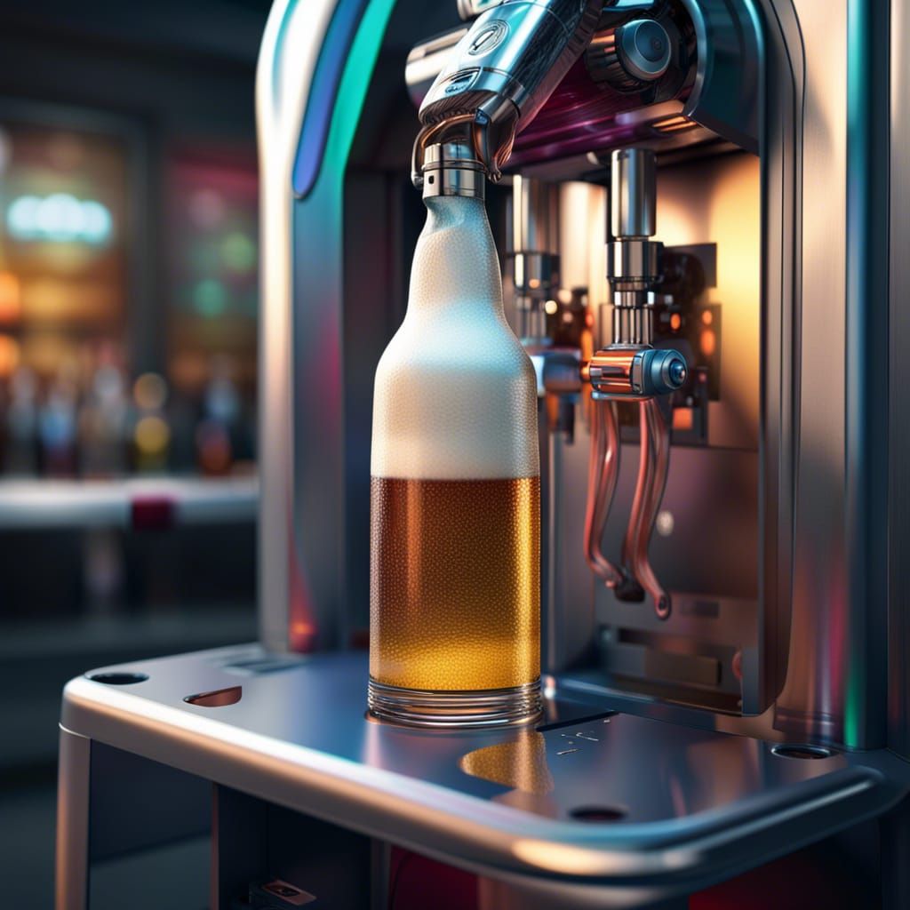 Automatic beer filling machine