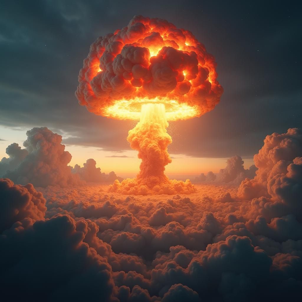 Cataclysmic Nuclear Explosion Devastates Landscape in Digita...