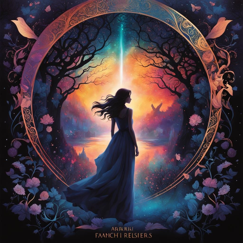 Dreamlike Memory Collage with Central Figure