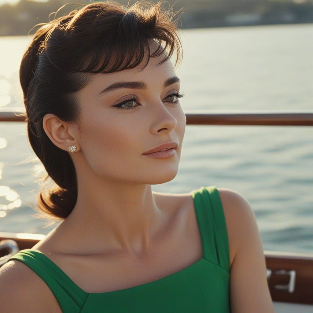 Audrey Hepburn as Princess Diana in Golden Light