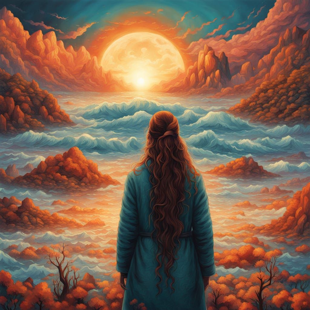 Surreal Digital Artwork Celebrating Gratitude and Resilience...