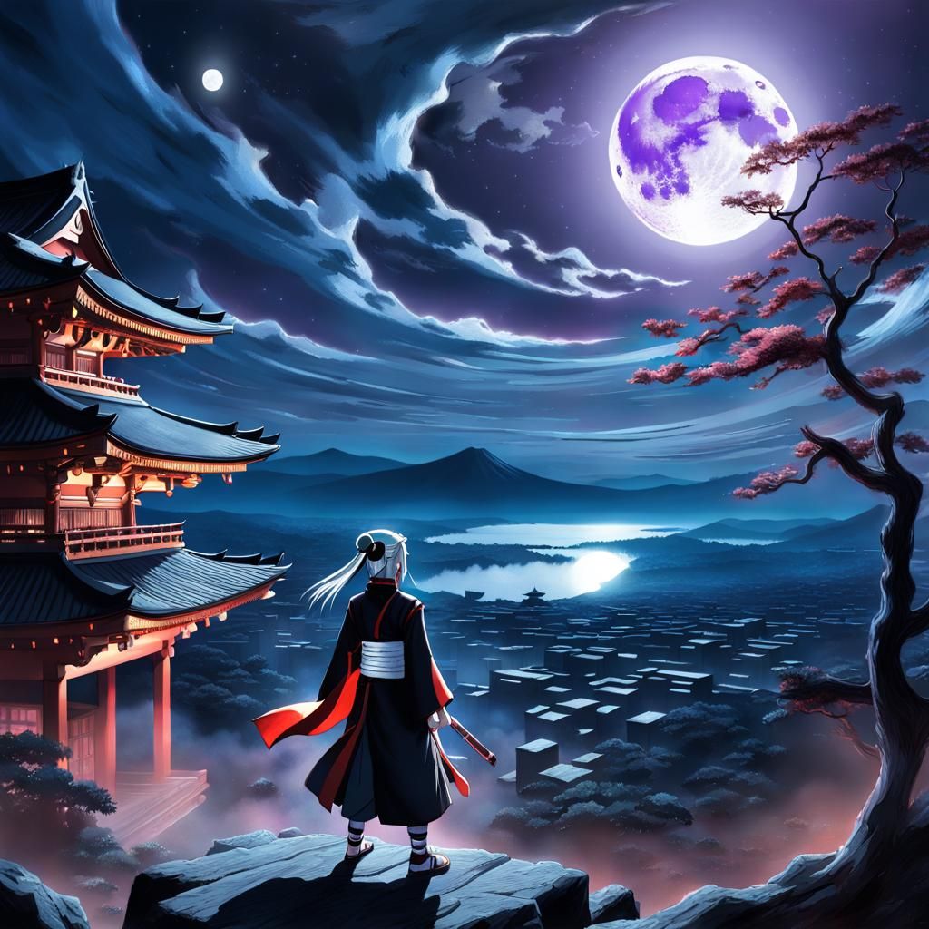 Naruto vs Kaguya: Hyperrealistic Digital Painting