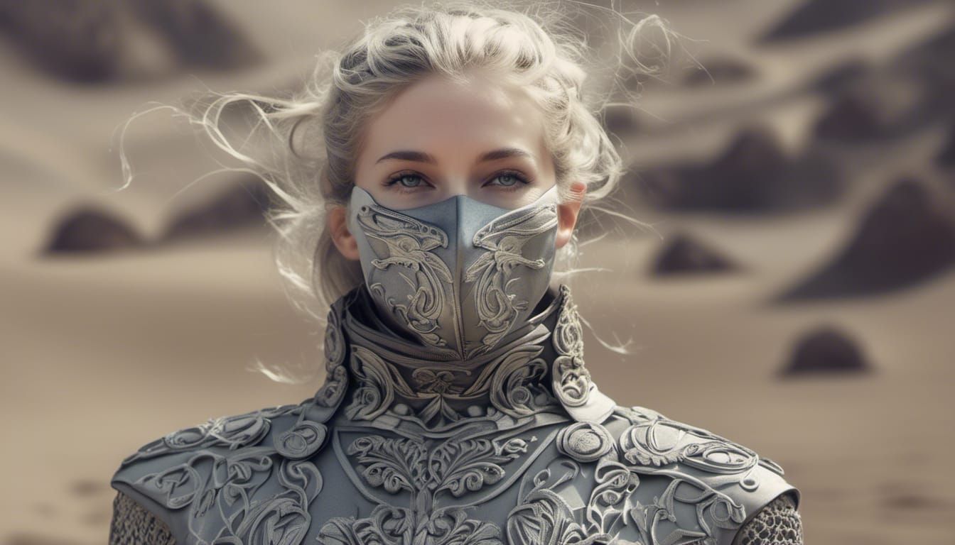 Arrakis Wanderers in Stillsuits: Abstract Alcohol Ink Art