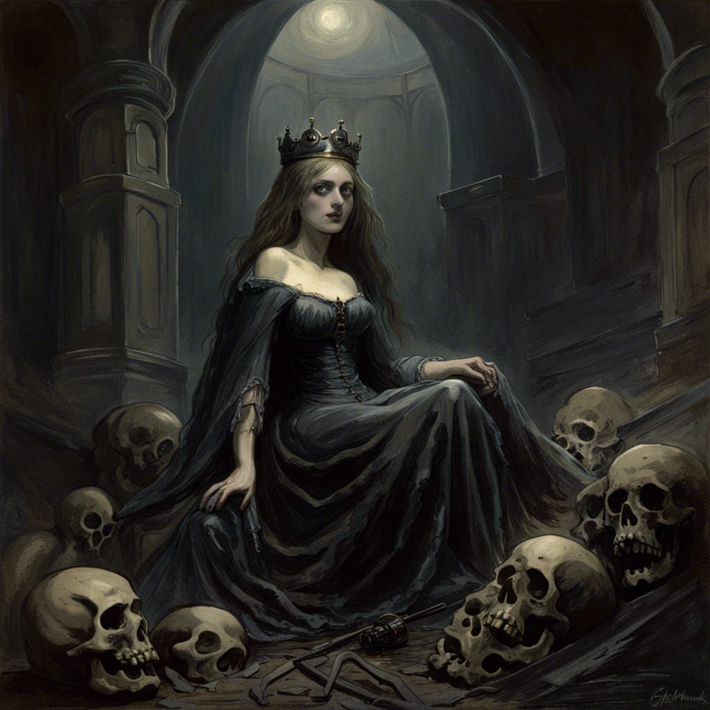 Gothic Princess in Dark Fantasy Style