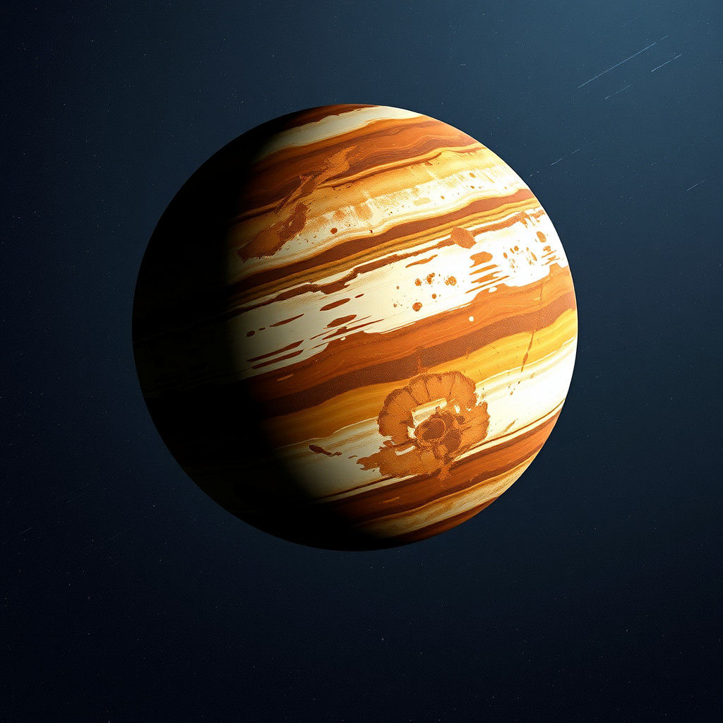Simple Two-Dimensional Planet Illustration