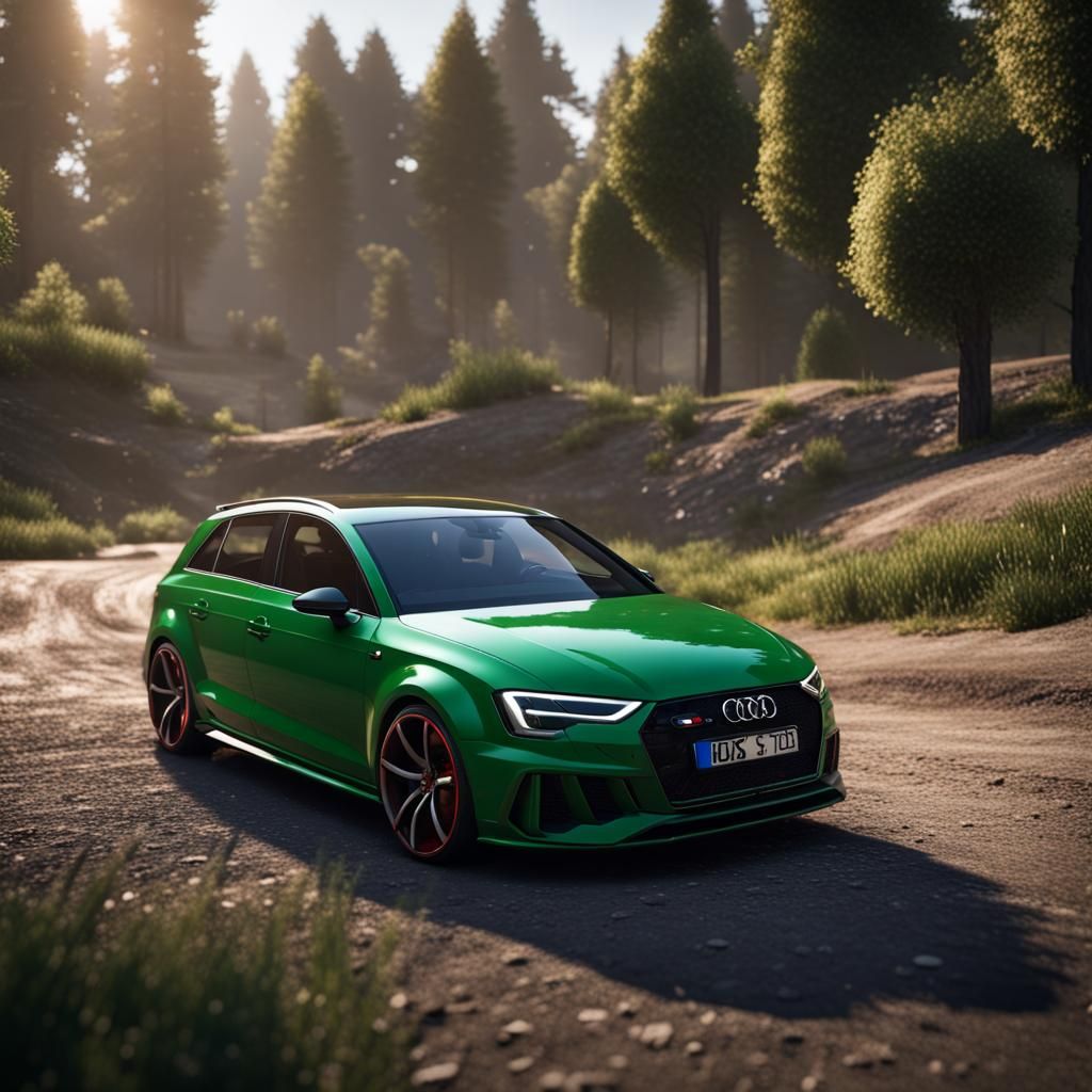 Golf MK7 and Audi RS3 Hybrid in 3D
