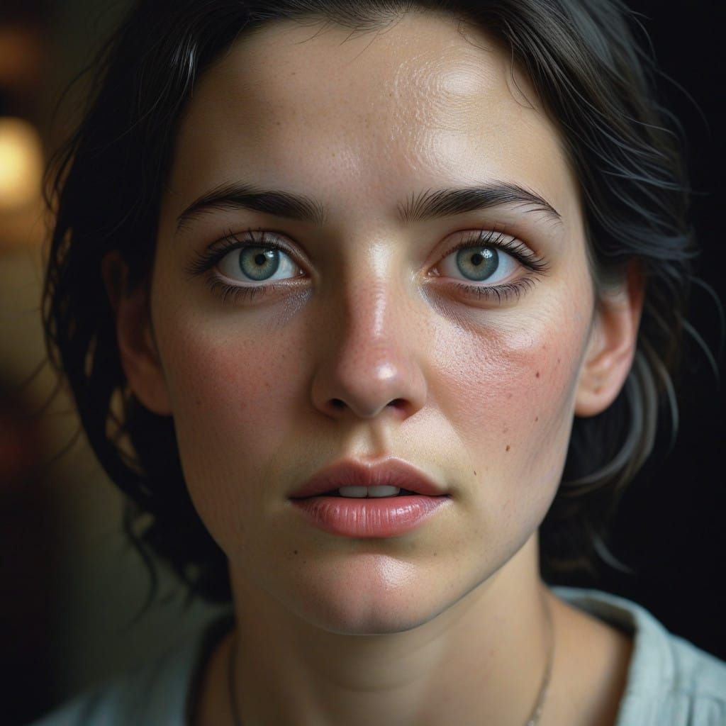 Exquisite Photorealistic Portrait of a Woman's Face