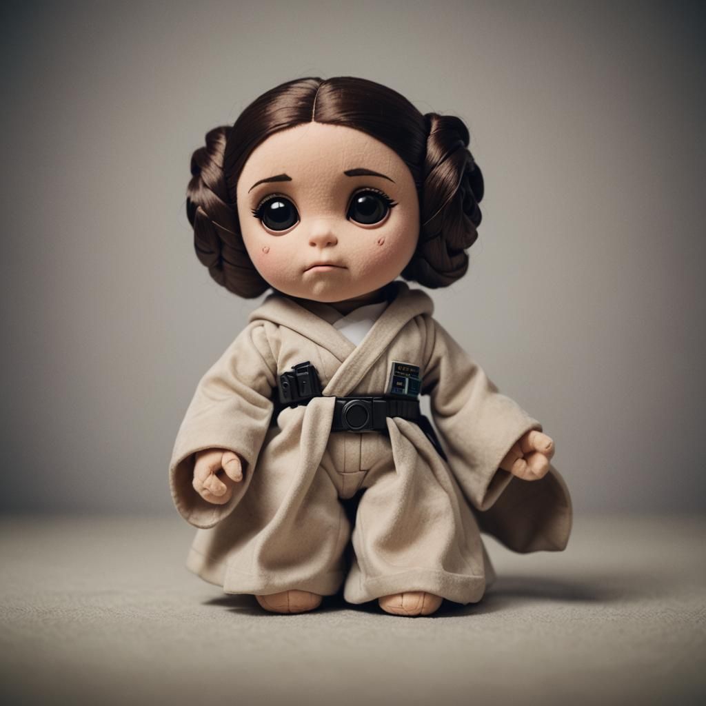 Princess Leia Plush Toy: Cinematic Still