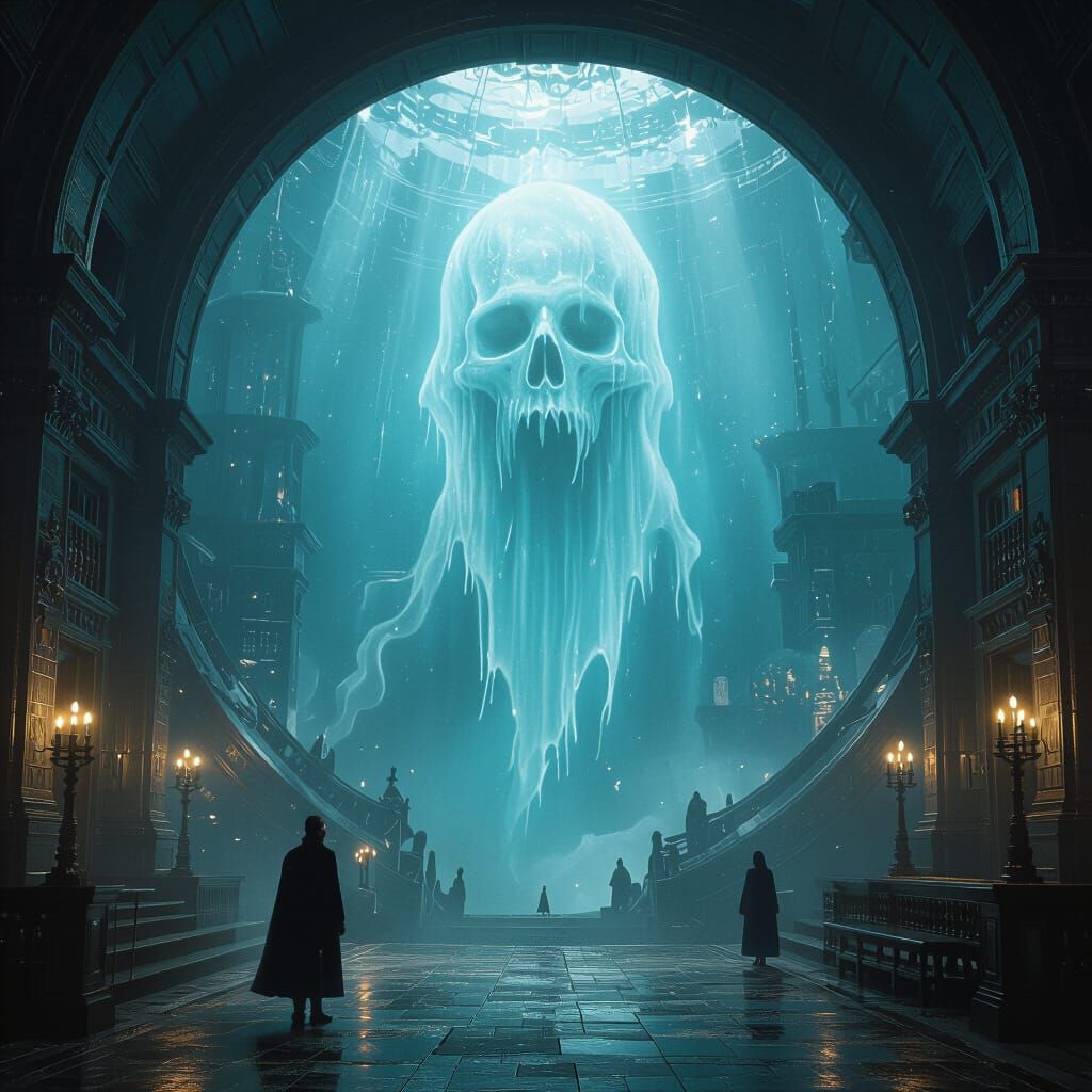 Ghost of the Abyss: Epic Cinematic Matte Painting