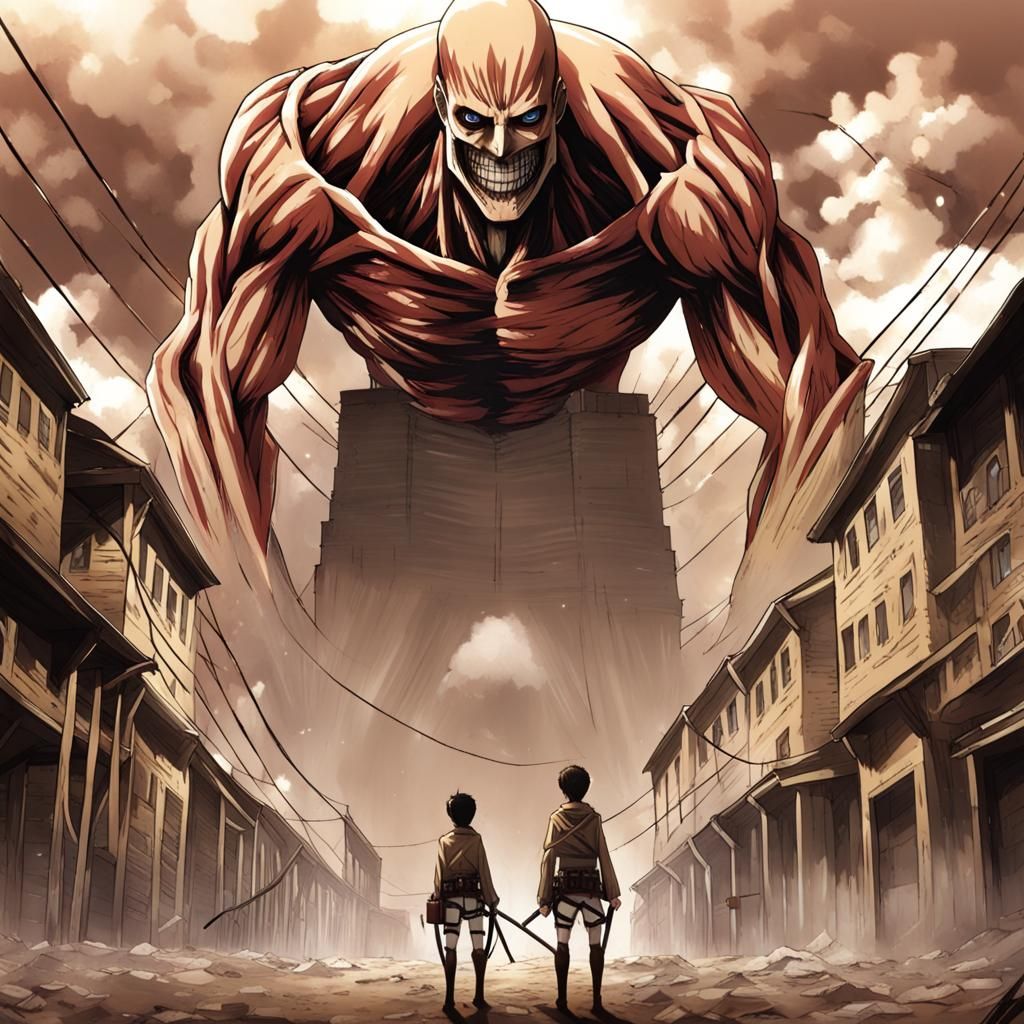 Attack on Titan Inspired Colossal Scene