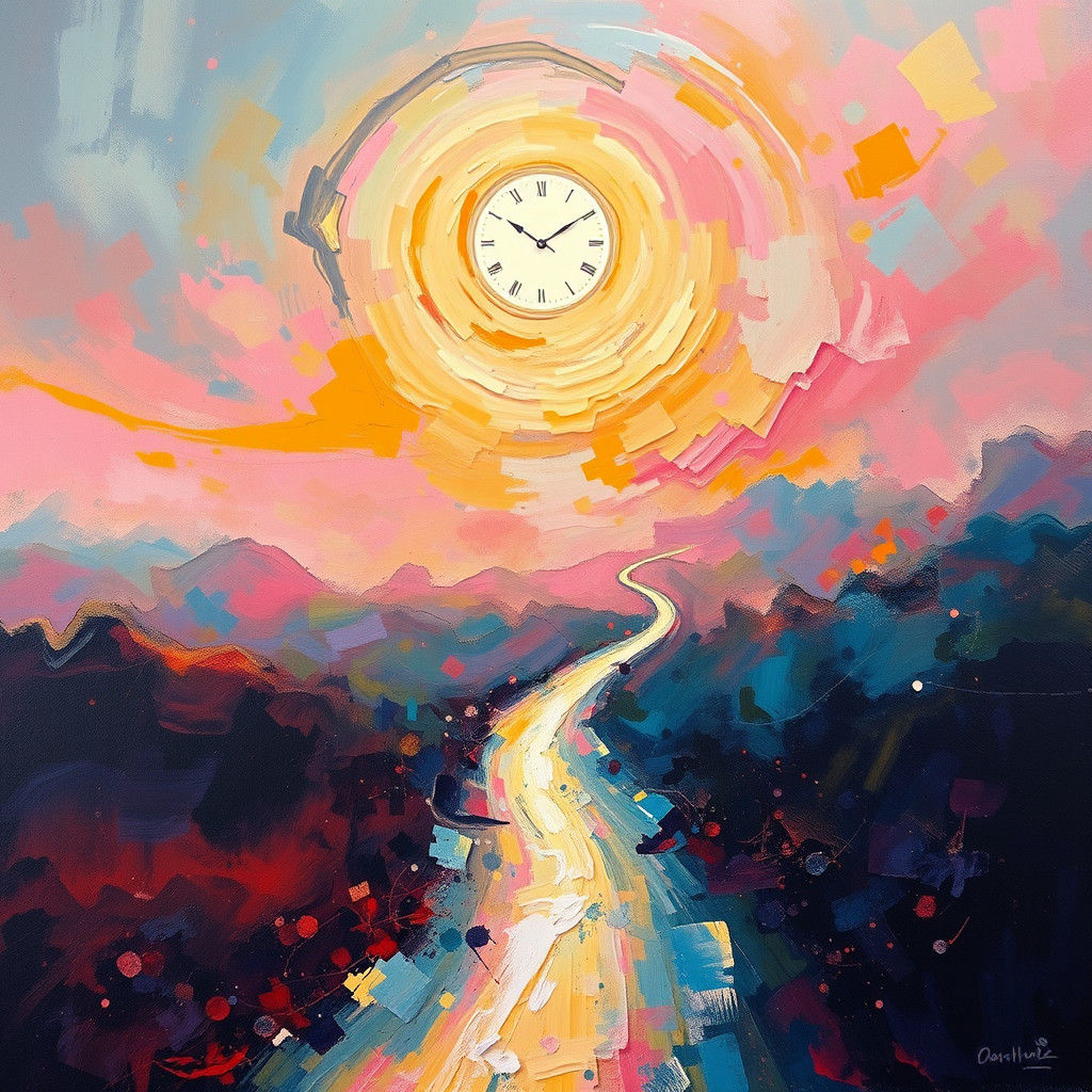 Hour Zero: Surreal Impasto Oil Painting