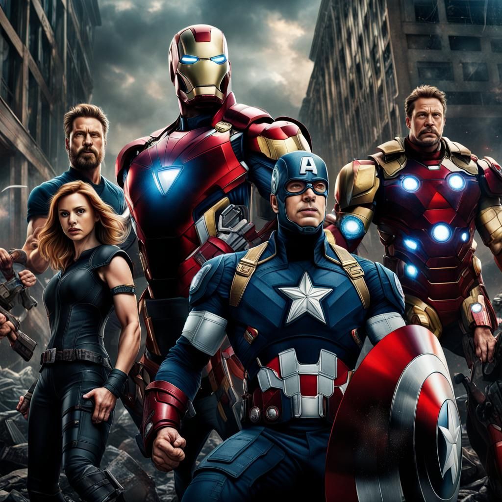 Hyperrealistic Avengers Assemble in Cinematic HDR