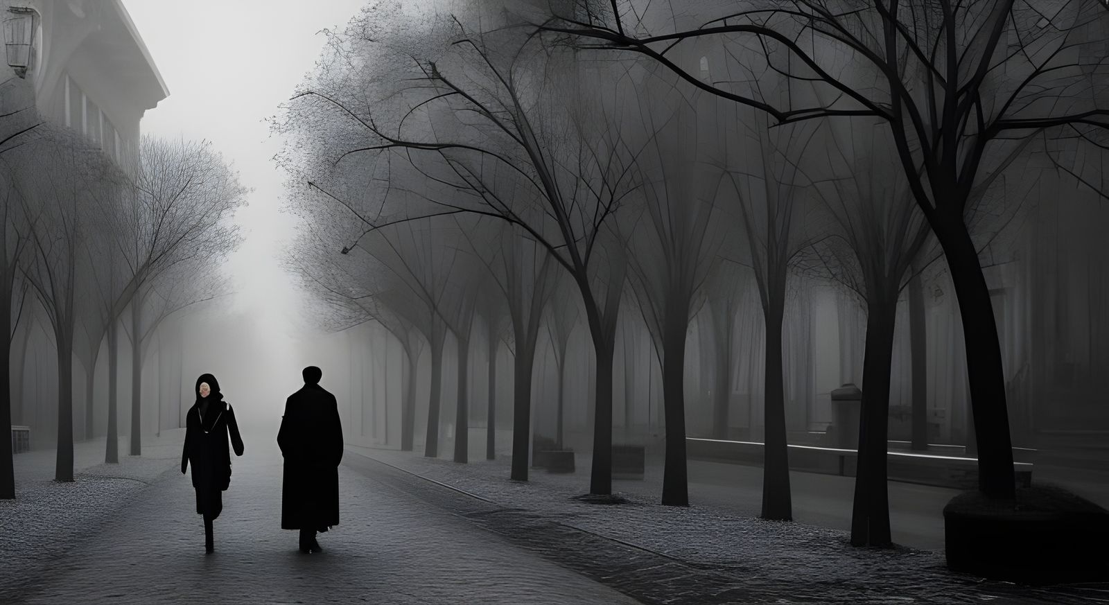 strangers passing by