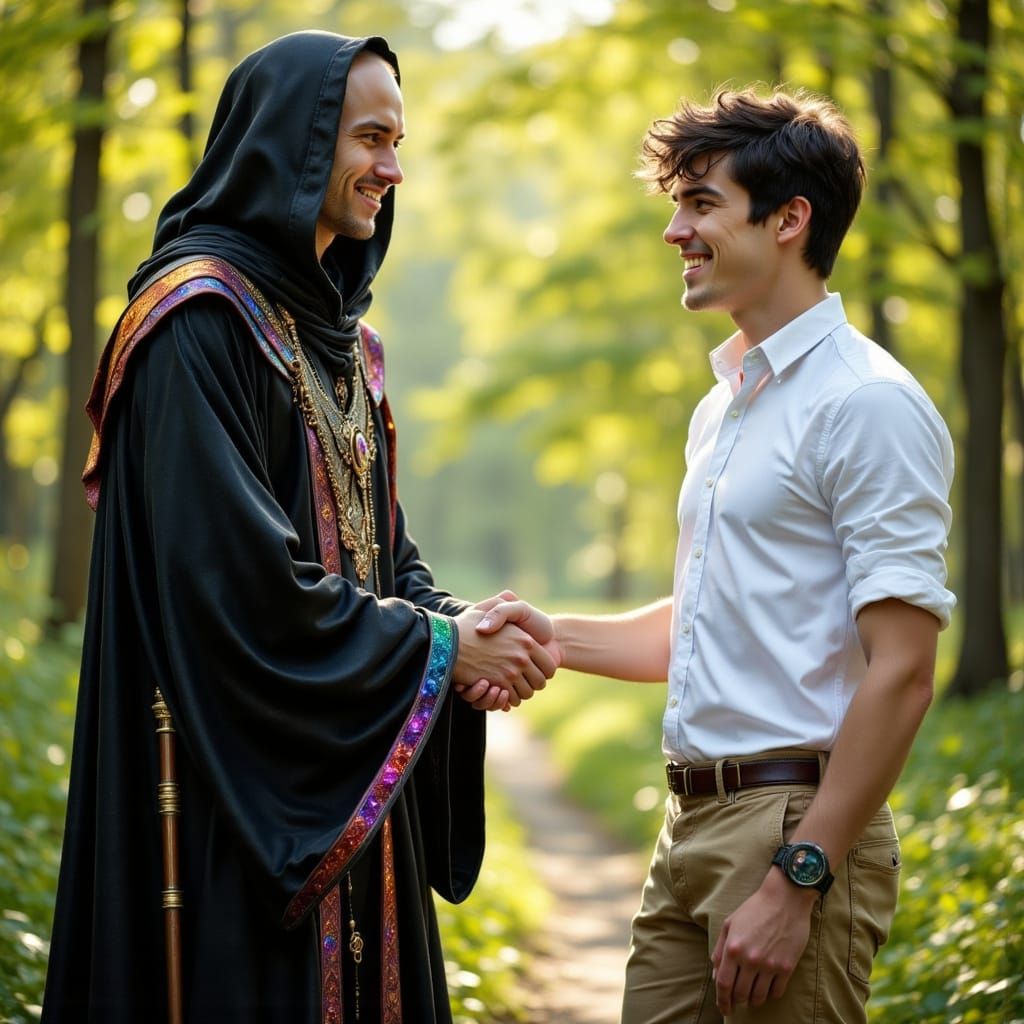 "Your mother, Anabella, had asked me to stop by," said the 'Dark Man.' Byron smiled and shook the proffered hand.