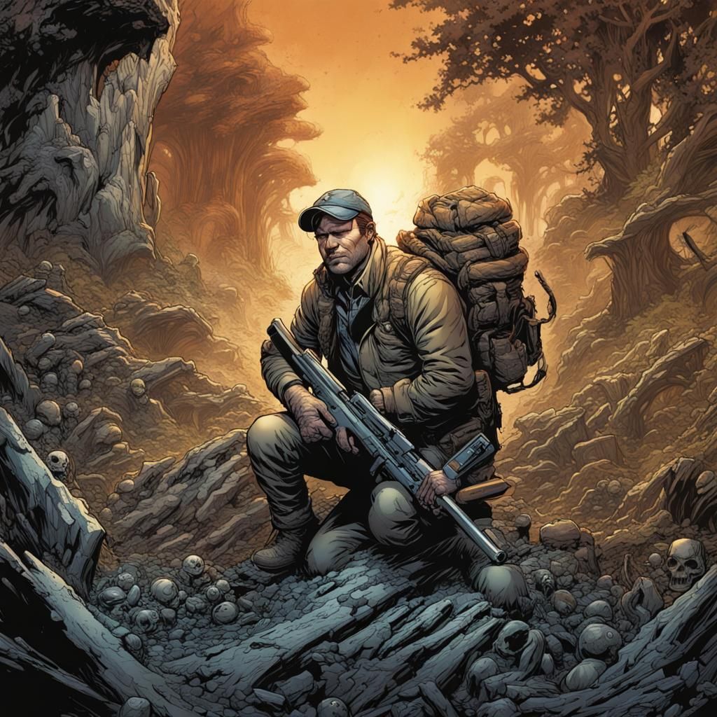 Last Survivor in Comic Book Style