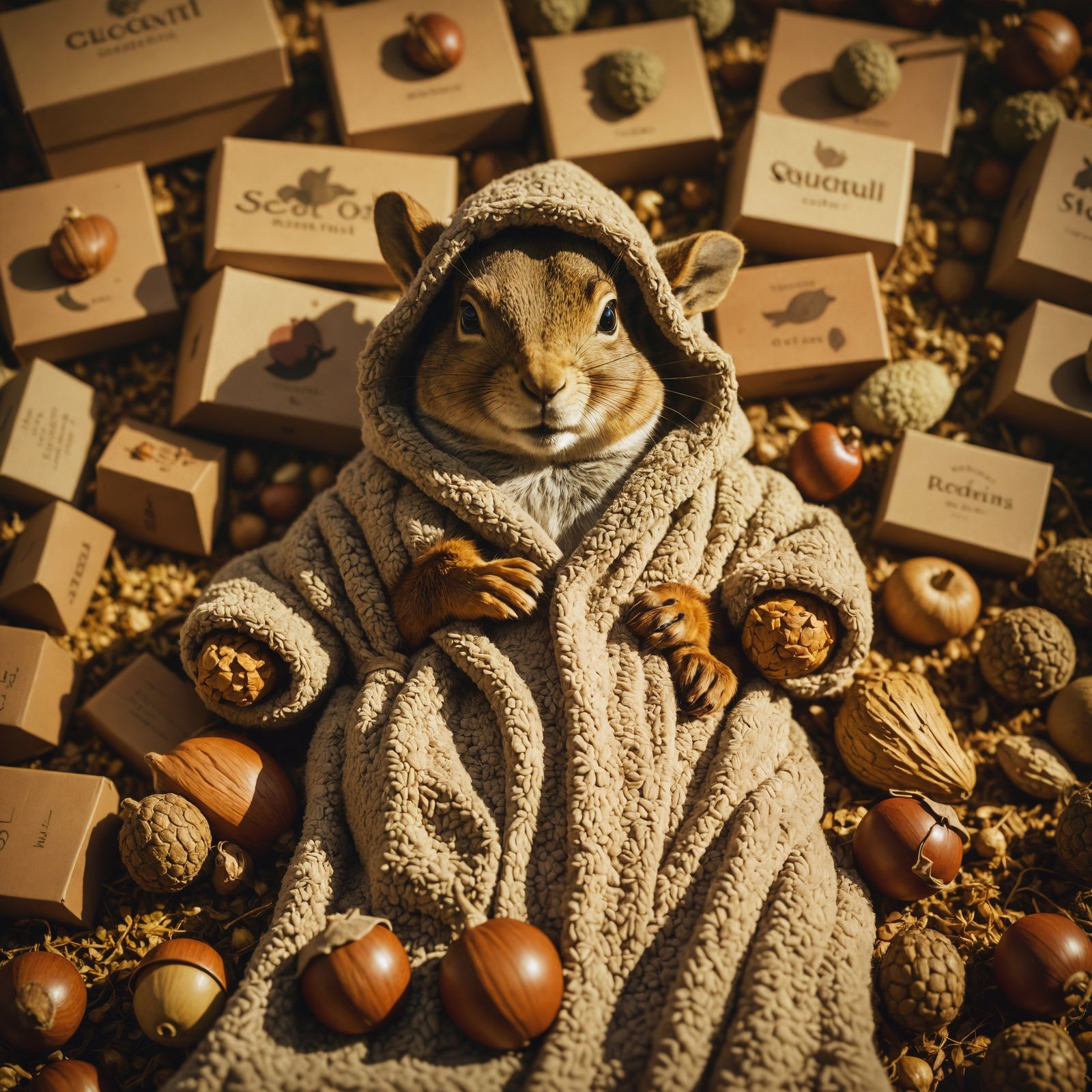 Squirrel Dreamscape: Human-Style Comfort in Acorn World