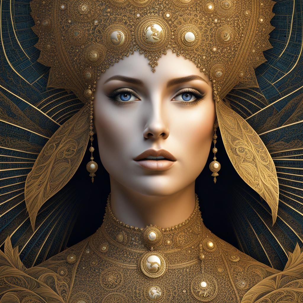 Fractal Portrait of a Woman