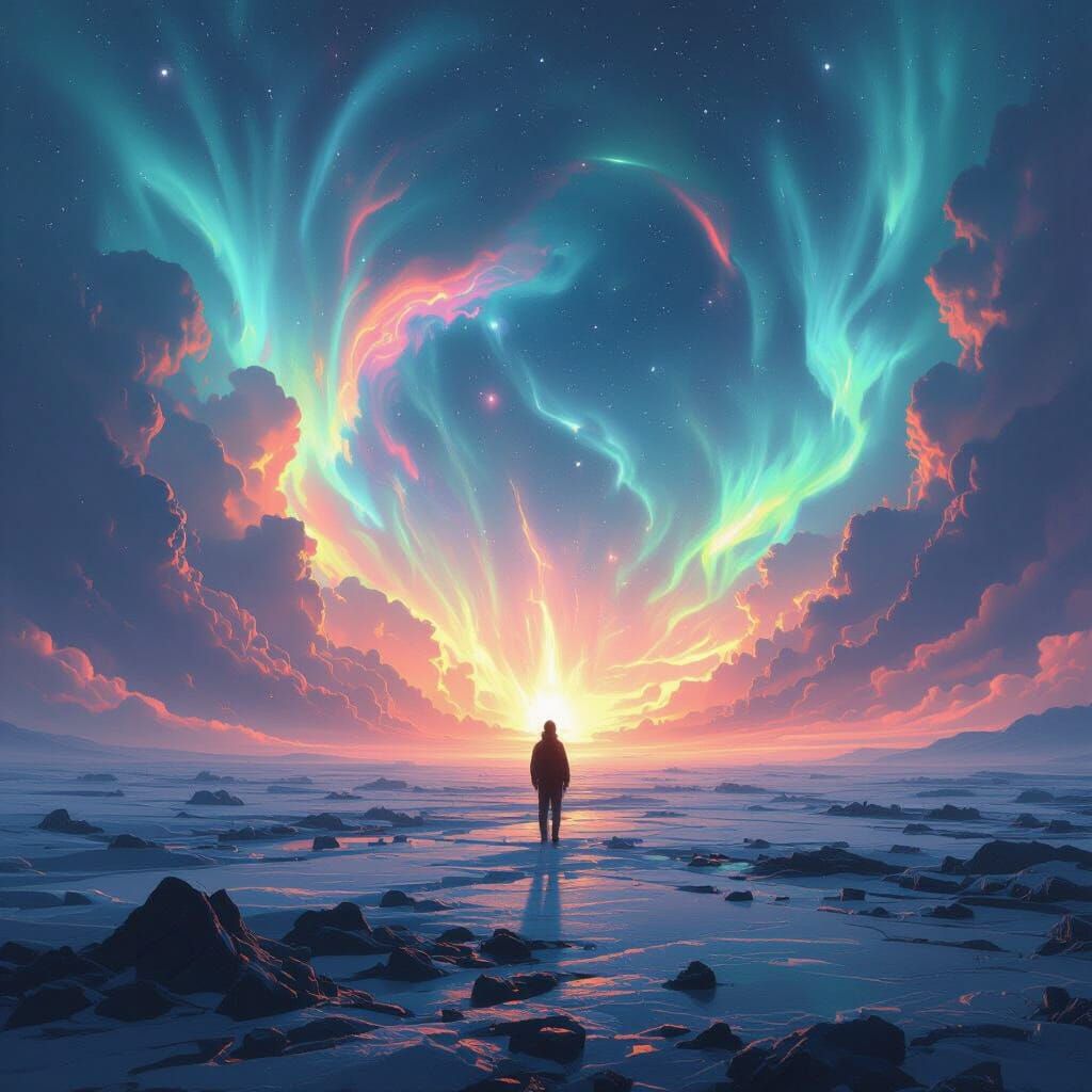 Cosmic Entity in Protomolecular Fields, Cyberpunk Style