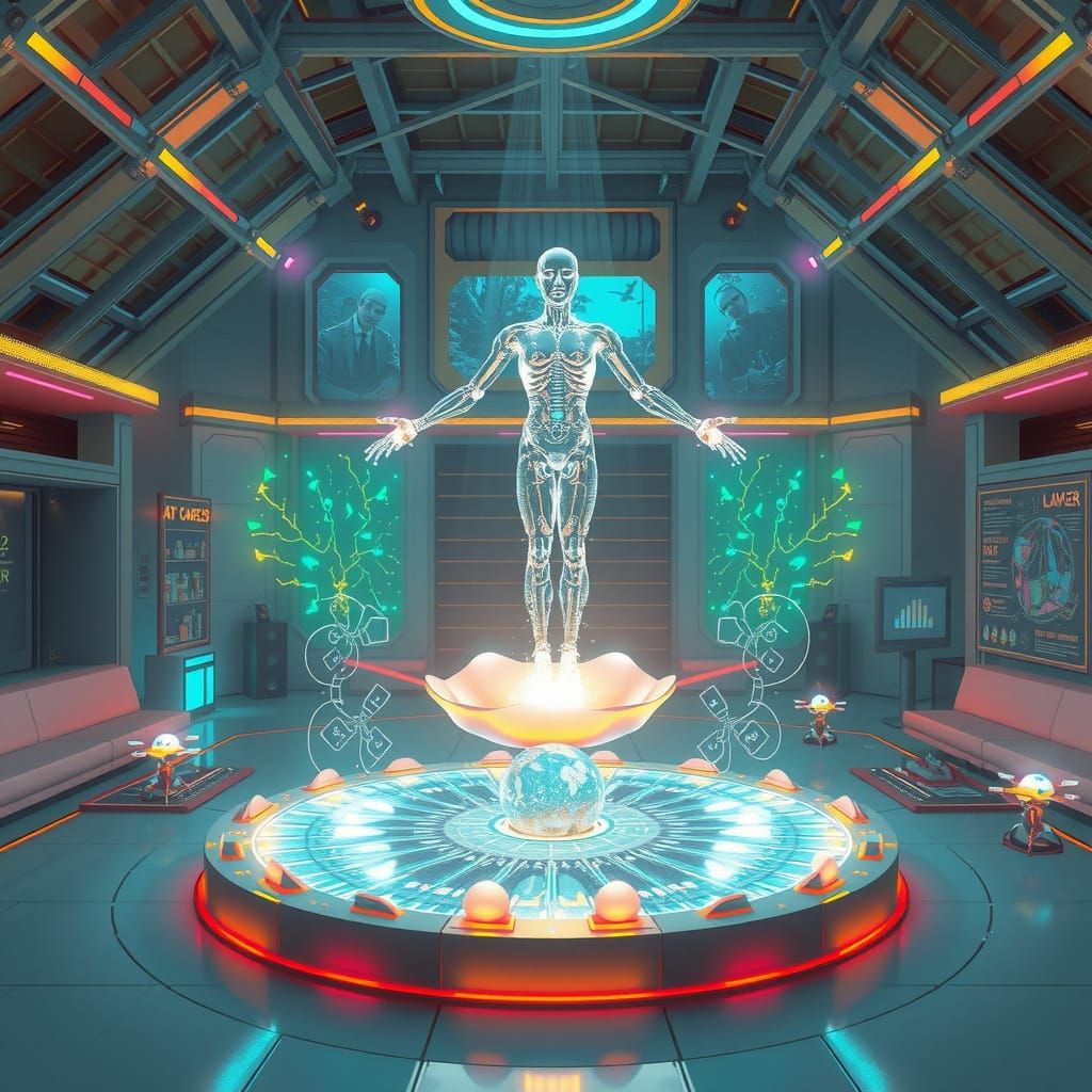 AI Artisan's Dream-Forge: A Futuristic Workshop