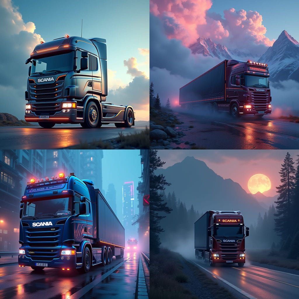 Scania Vehicles in Fantastical, High-Resolution Concept Art
