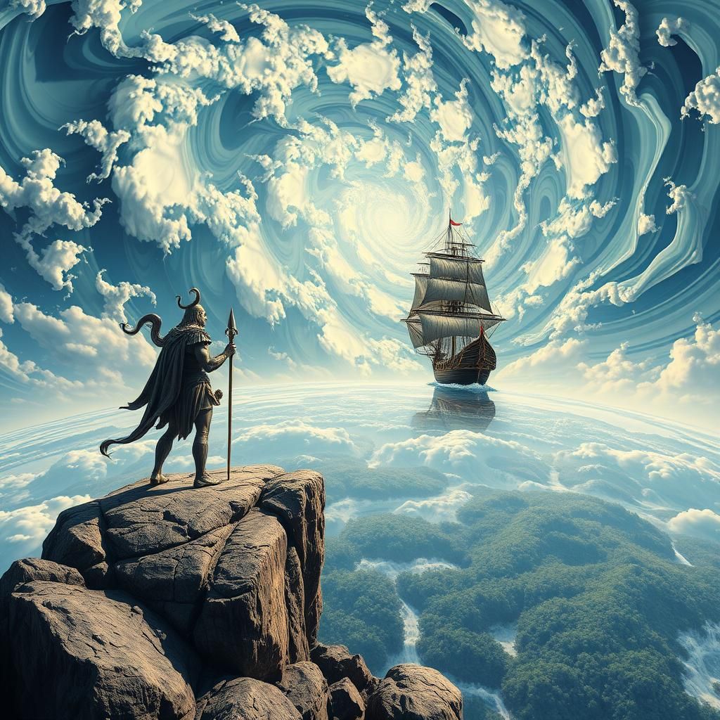 Neptune at World's End: Fractal Flat Earth