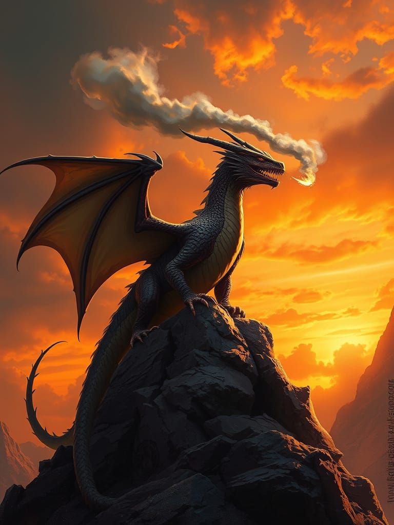 Dragon Fails to Breathe Fire, Emits Smoke and Spark