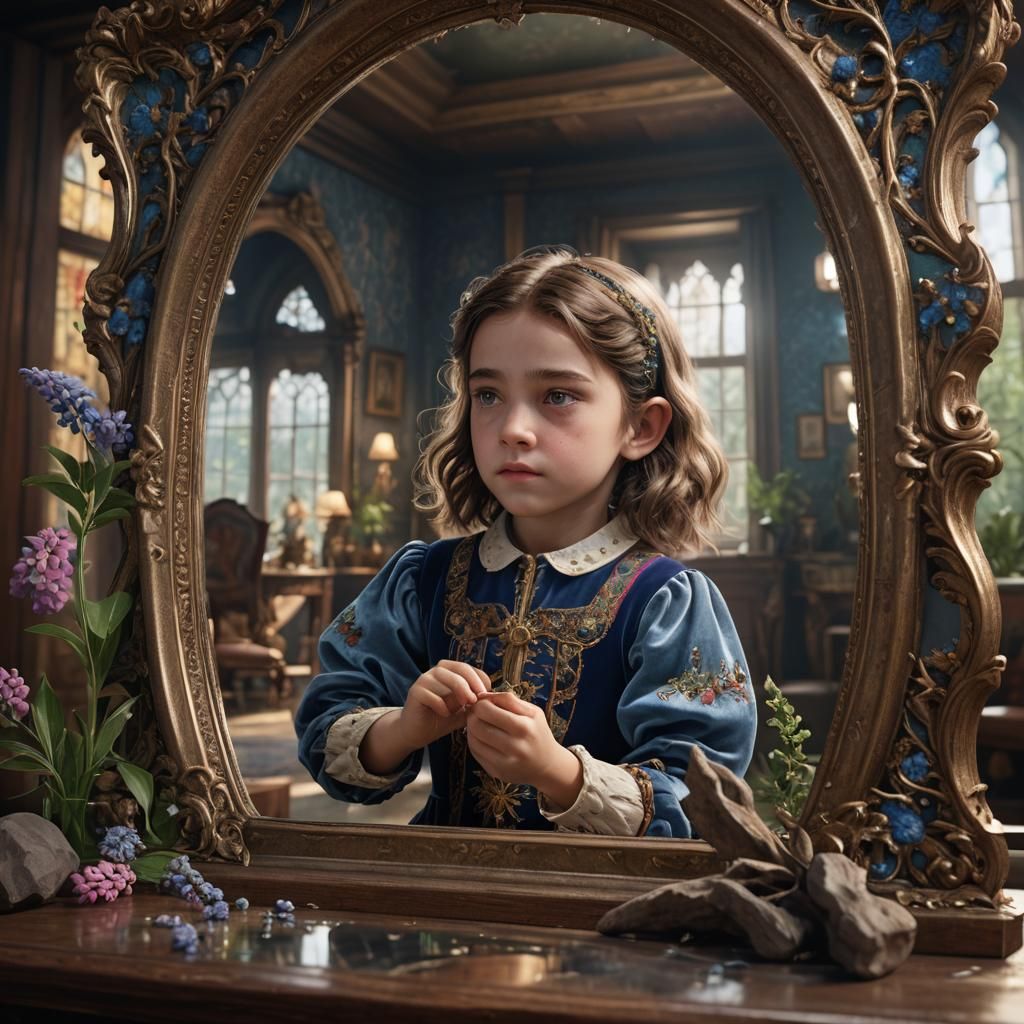 Child's Mirror Reflects Adult, Lupin Fantasy Self