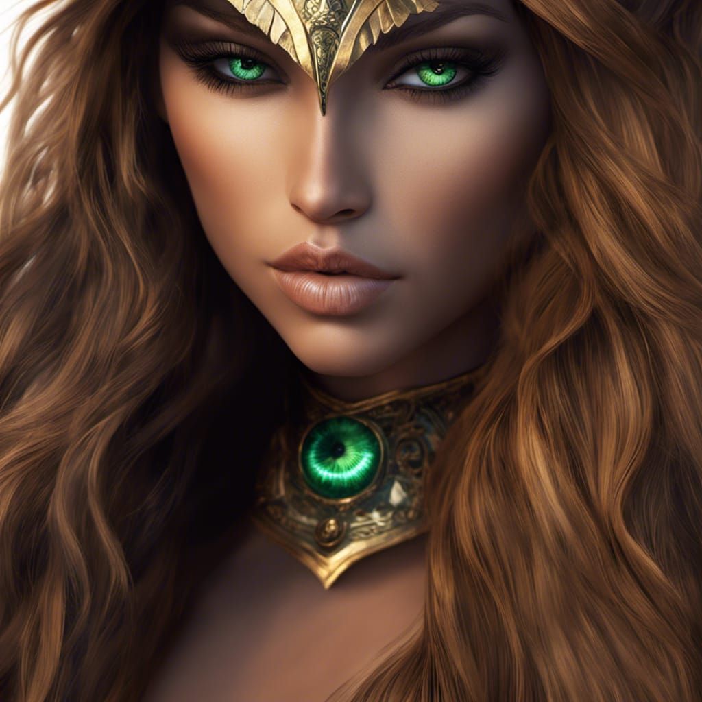 Detailed Portrait of a Dwarf Woman in Sinister Style