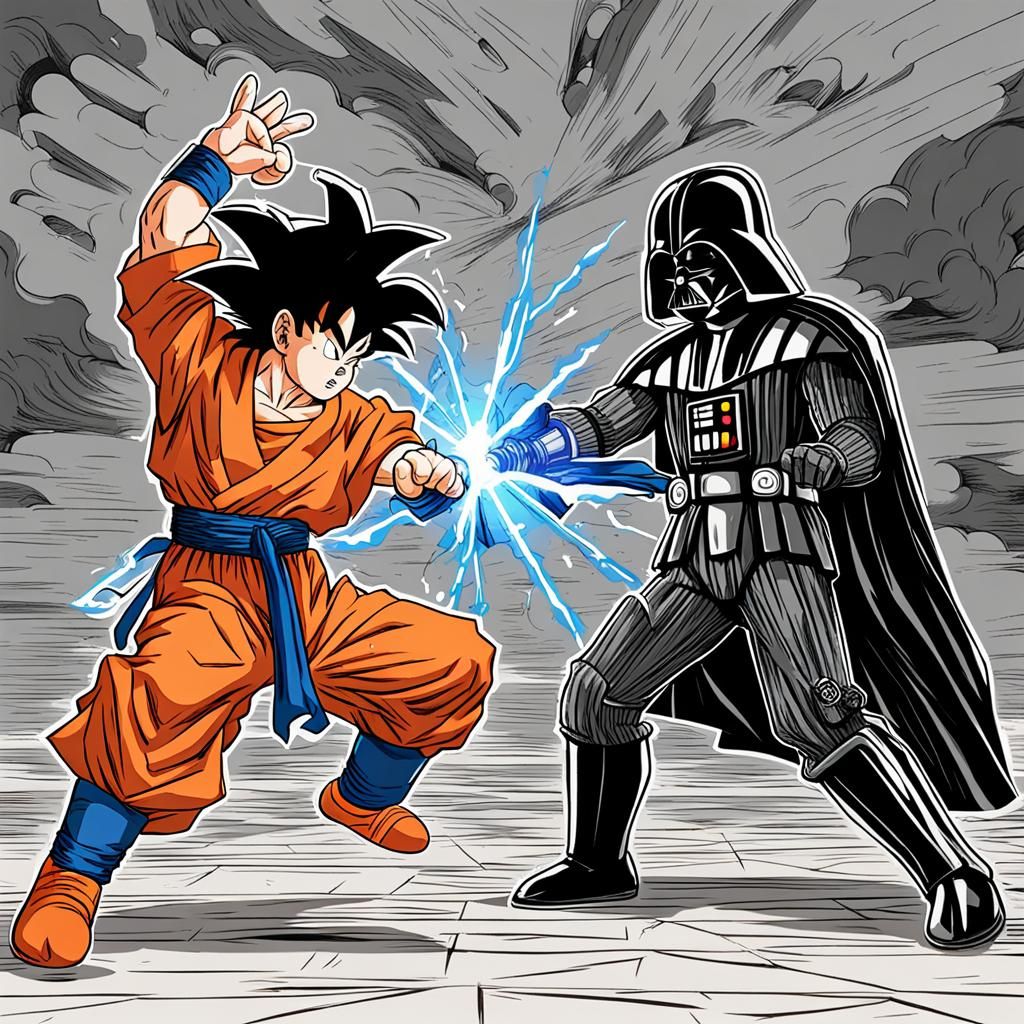 Epic Showdown: Goku Versus Darth Vader