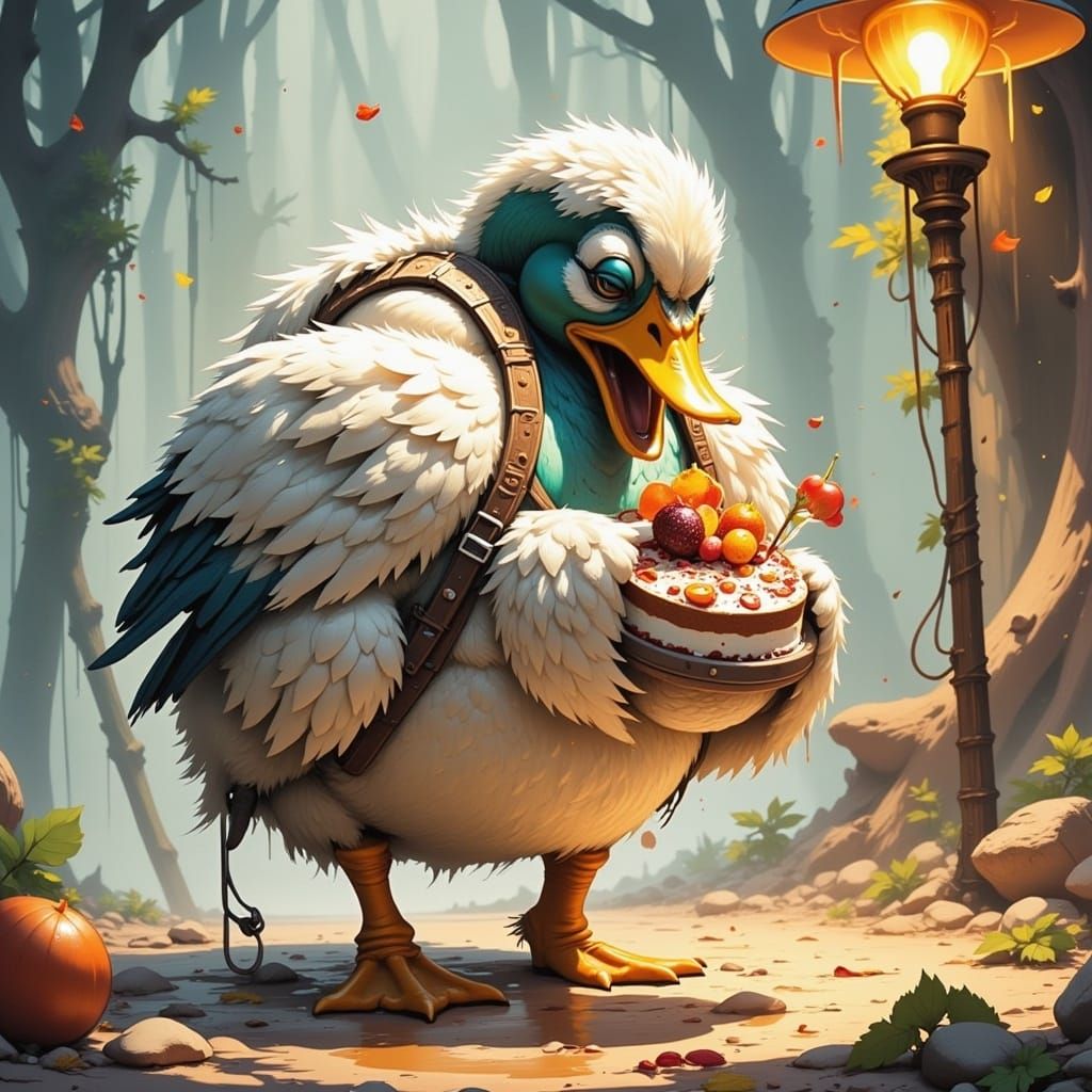 Angry Duck's Decadent Cake Feast