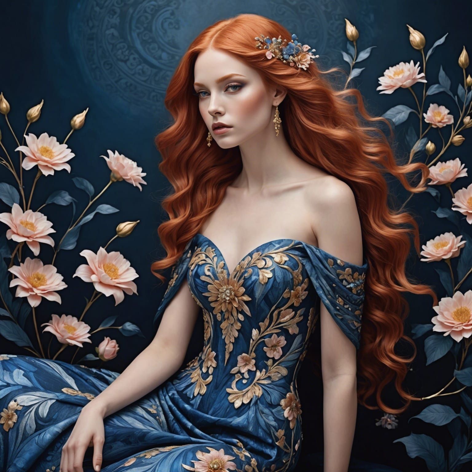 Indigo Beauty Impostor Painting