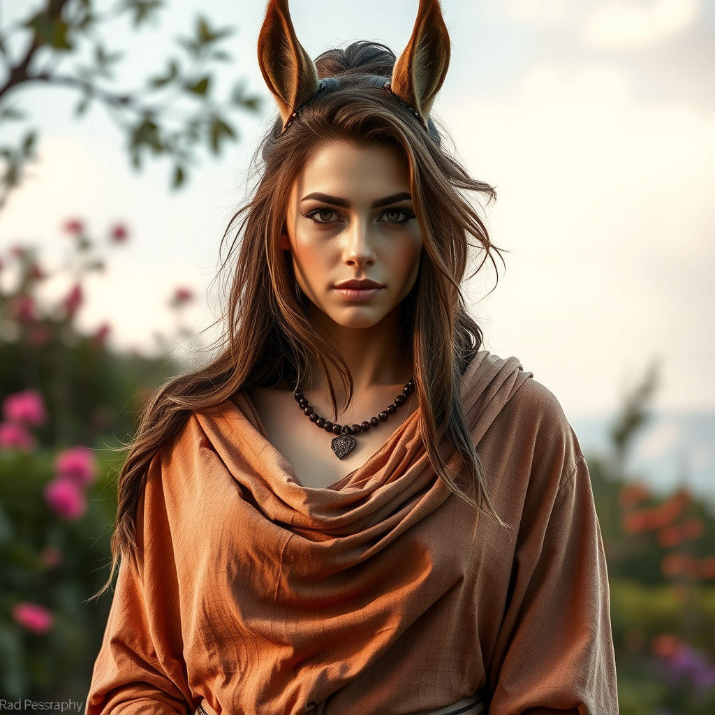 Majestic Centaur Woman in Earth Tones