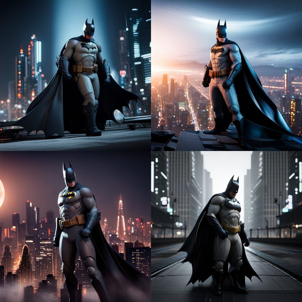 Batman in 3D Game Cinematic Style, 8K