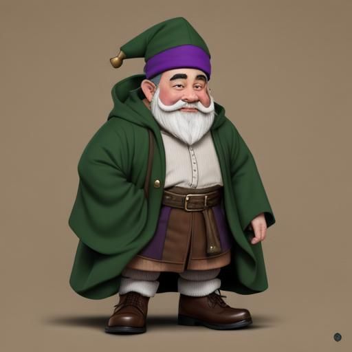 Dopey the Dwarf in Green Robe