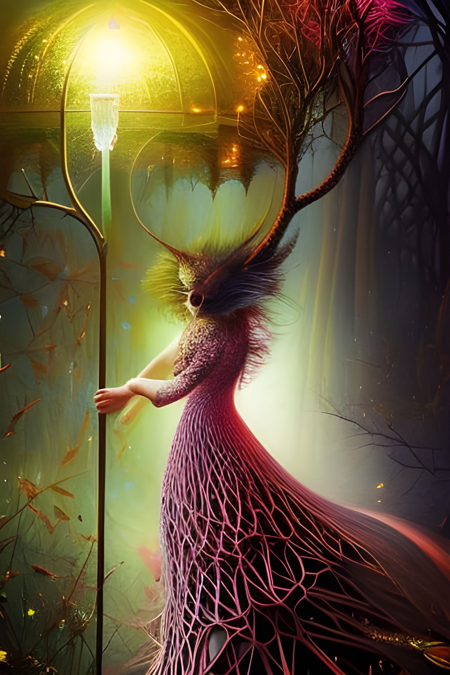 Broken Heart in Glass: Neosurrealist Illustration