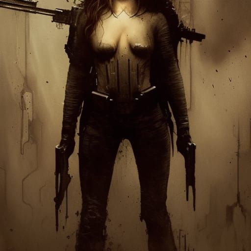 Eerie Punisher Reimagining in Gustave Doré Style