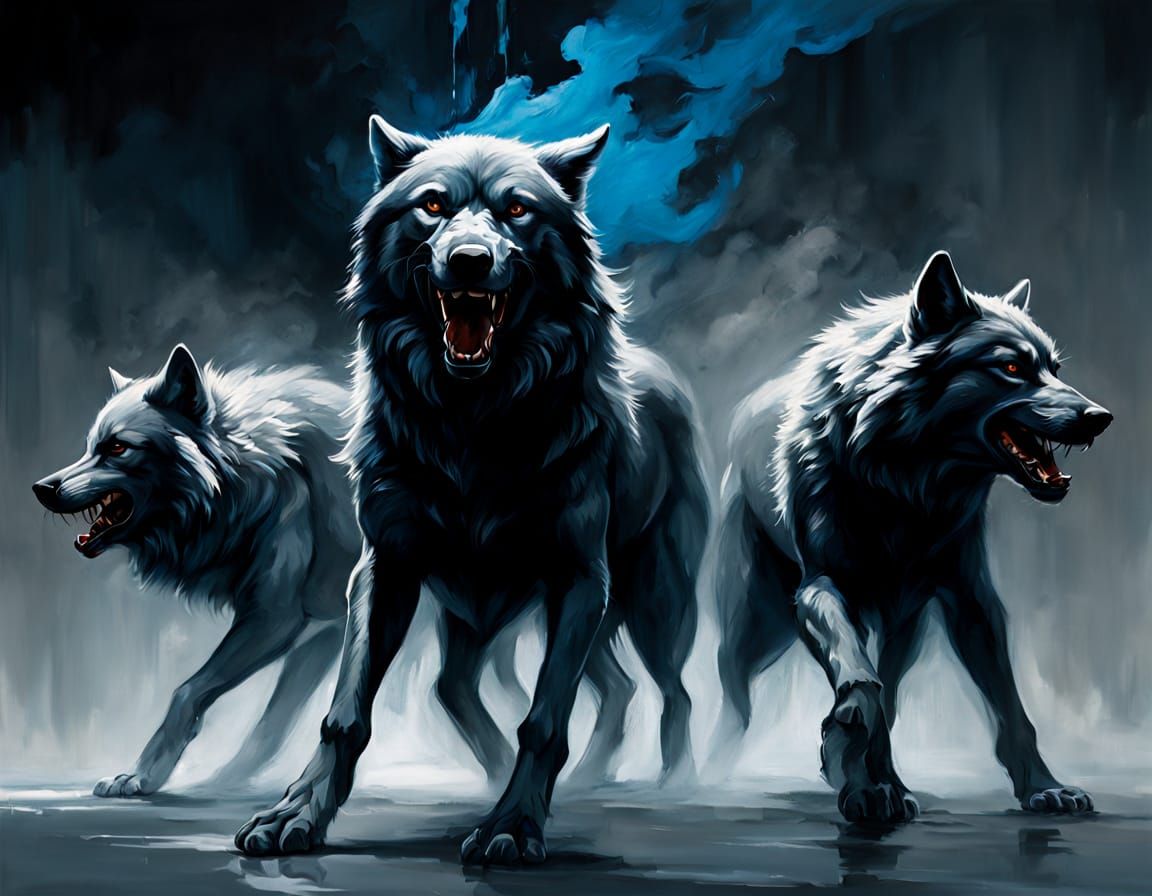 Tribal Dance with Wolves in Ferri Style