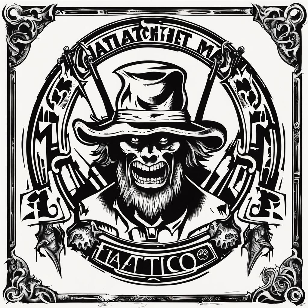 Hatchet Man Tattoo Stencil Design