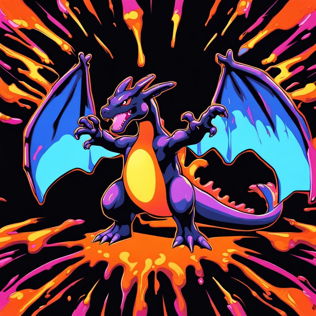 Black light Black Charizard