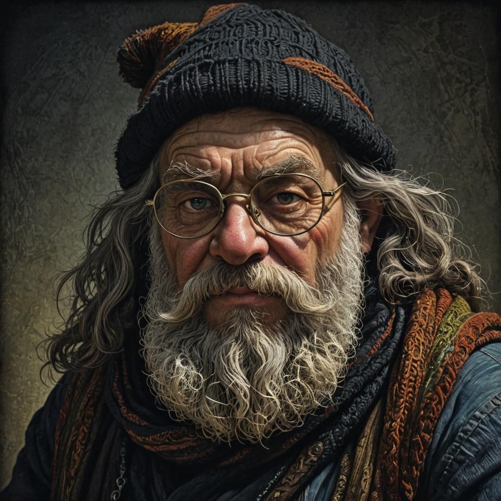 Majestic Gruff Dwarf in Baroque Fantasy Portrait
