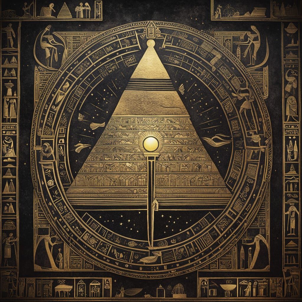 Thoth's Teachings as Sanctuary in Egyptian Pyramid