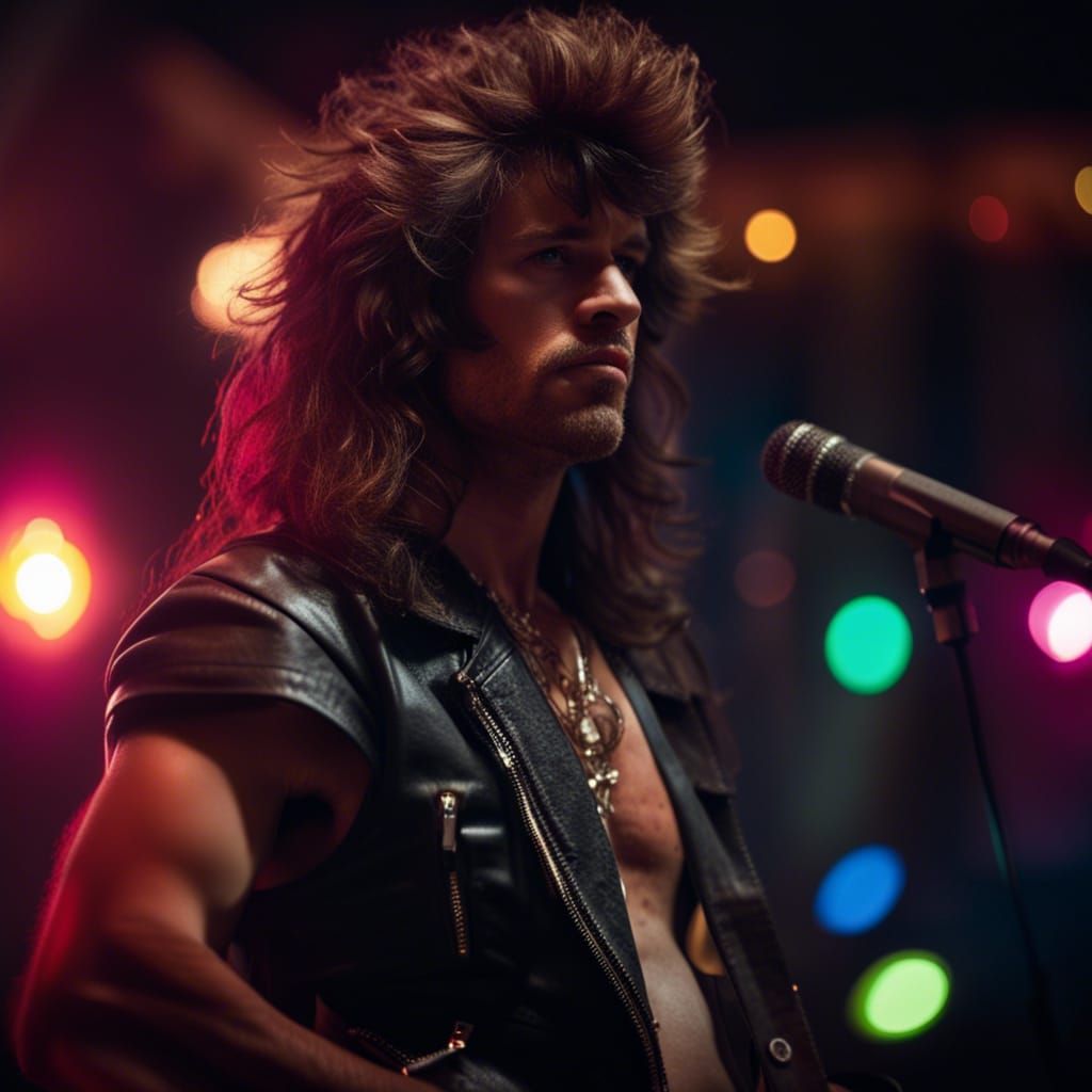 Vibrant 80s Rock and Roll Photography