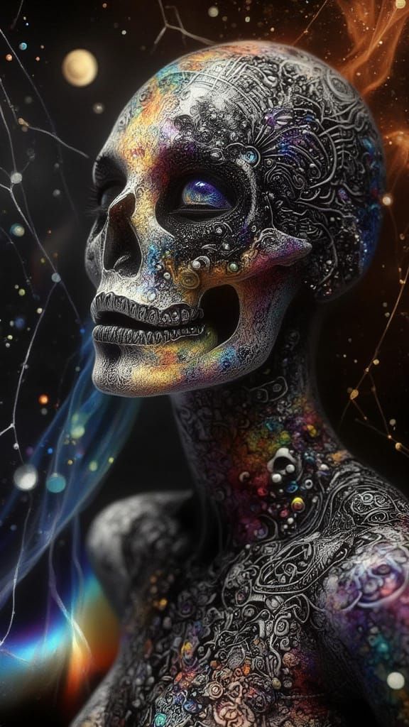 Día de Muertos Skeleton Ghost in Philippine Fashion