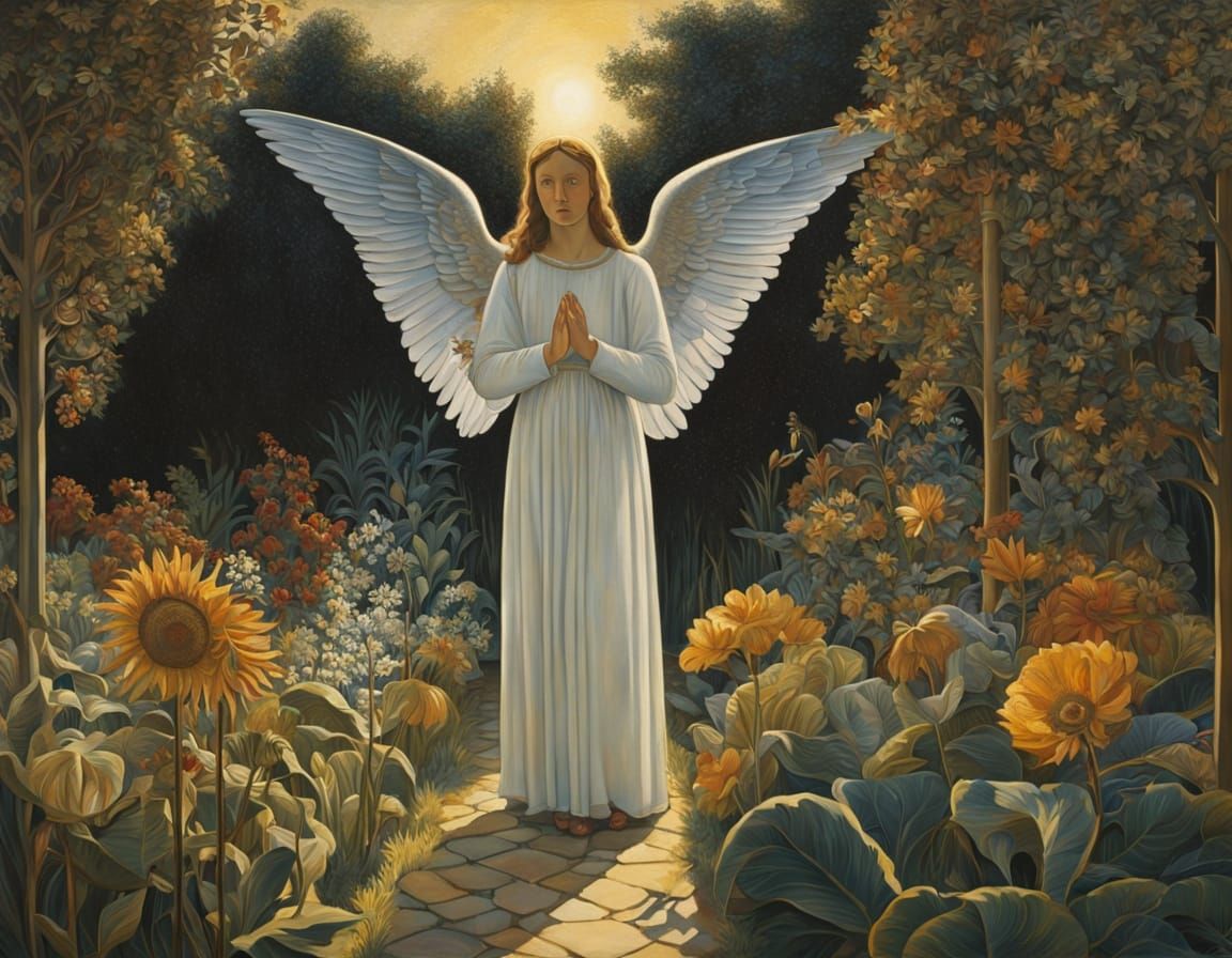 Style of Stanley Spencer, the Annunciation