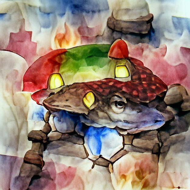 Toadshade Flower in Watercolor